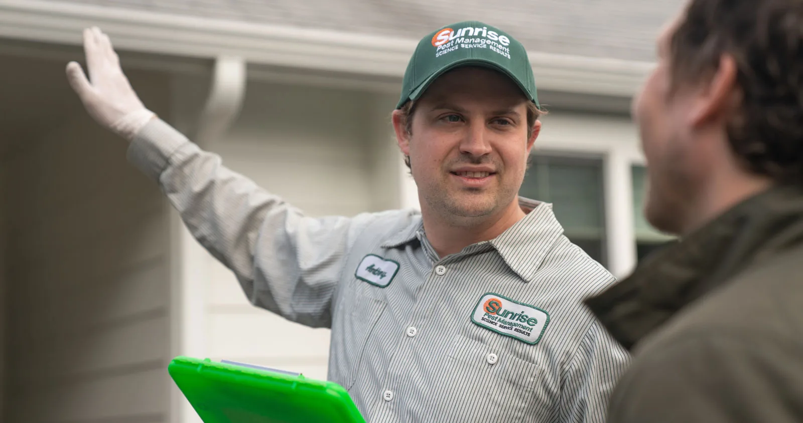 Professional pest control consultation